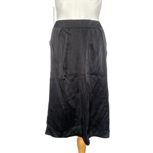 Vintage Philosophy di Alberta Ferretti Black Silk Skirt IT-40 US-4